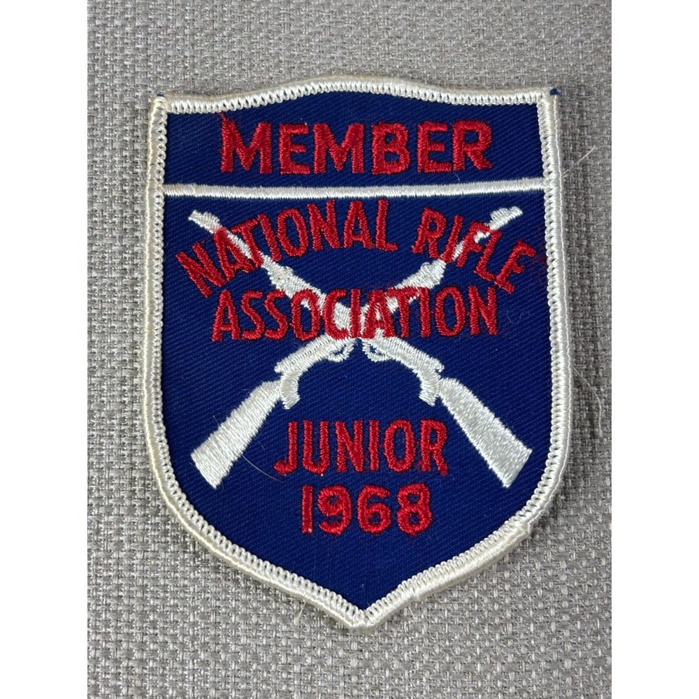 Vintage 1968 National Rifle Association Junior Member Sew On Patch